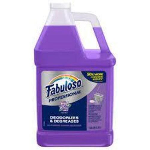 DESCRIPTION: (2) DEODORIZER AND DEGREASER CONCENTRATEBRAND/MODEL: FABULOSOINFORMATION: LAVENDER, MAKES UP TO 64 GALLONS OF CLEANERRETAIL$: $42/EASIZE: 1 GALLONQTY: 2