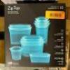 DESCRIPTION: 10-PIECE REUSABLE PLATINUM SILICONE FOOD CONTAINER DISH & MICRO SAFE BRAND/MODEL: ZIPTOP RETAIL$: $59.99 QTY: 1 - 2