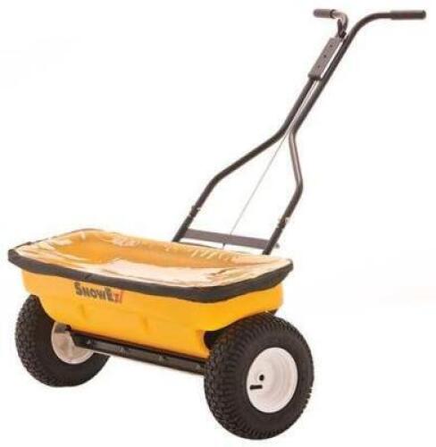 DESCRIPTION: (1) WALK BEHIND SPREADER BRAND/MODEL: SNOWEX INFORMATION: YELLOW RETAIL$: $1014.90 EA SIZE: SPREAD WIDTH = 2.3 FT QTY: 1