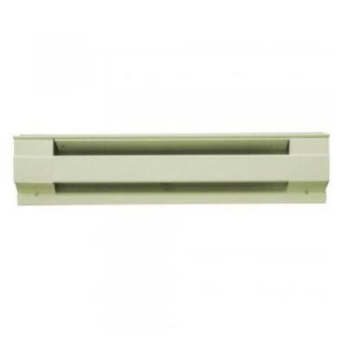 DESCRIPTION: (1) BASEBOARD HEATER BRAND/MODEL: CADET #4F1000-1A INFORMATION: ALMOND RETAIL$: $69.99 EA SIZE: 1000W, 48" QTY: 1