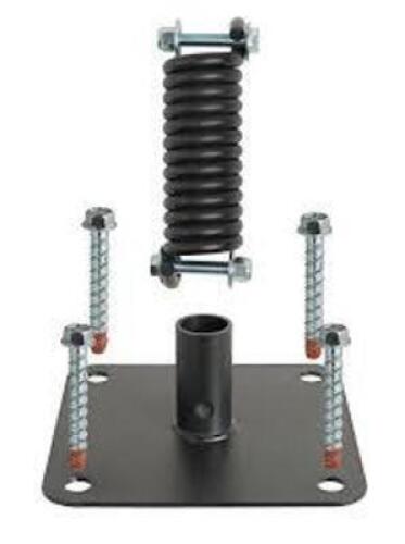 DESCRIPTION: (1) FLEXIBLE BOLLARD BASE POST BRAND/MODEL: FLEXBOLLARD INFORMATION: BLACK BASE RETAIL$: $369.99 EA SIZE: IMPACT RESISTANT, AND 360 DEGRE
