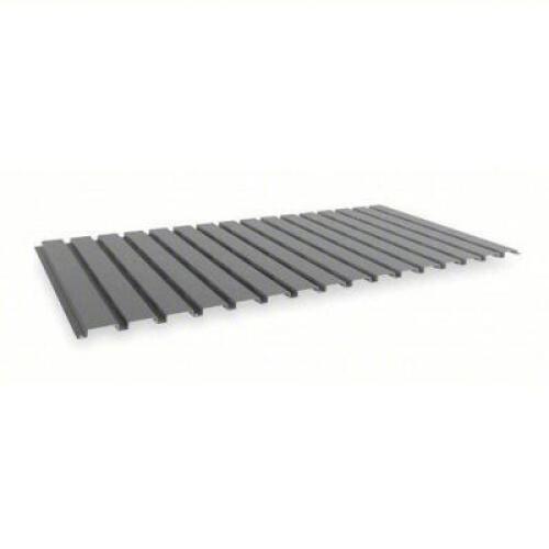 DESCRIPTION: (4) DECKING, STEEL BRAND/MODEL: TTENNSCO #4TV30 RETAIL$: $66.26 EA SIZE: 48 IN X 24 IN X 9/16 IN, 22 GA DECKING, 4,150 LB LOAD CAPACITY Q