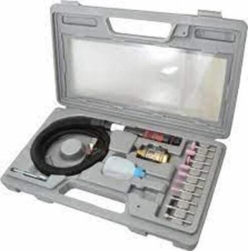 DESCRIPTION: (1) PENCIL DIE GRINDER KIT BRAND/MODEL: PRO-SOURCE #5530007514PRO INFORMATION: BLACK CARRY CASE RETAIL$: $179.95 EA SIZE: 1/8", 56000 PRM