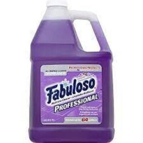 DESCRIPTION: (2) MULTI-USE CLEANER CONCENTRATE BRAND/MODEL: FABULOSO PROFESSIONAL INFORMATION: LAVENDER, MAKES UP TO 64 GALLONS OF CLEANER RETAIL$: $4