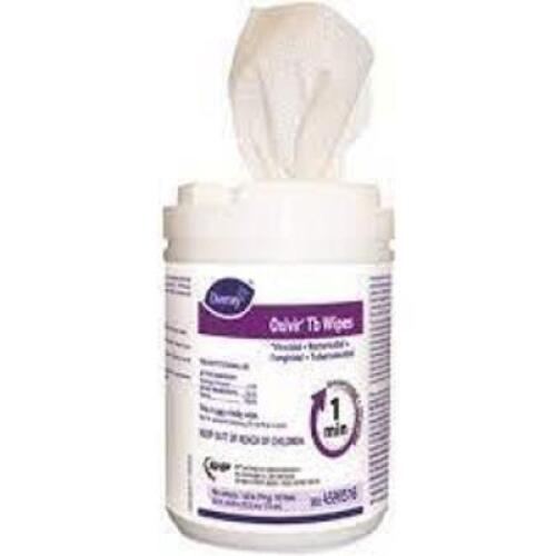 DESCRIPTION: (6) OXIVIR TB WIPES BRAND/MODEL: DIVERSEY #4599516 RETAIL$: $15.00EA SIZE: 11X12 QTY: 6