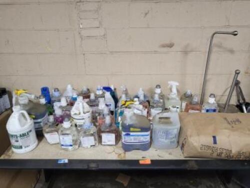 DESCRIPTION: (1) TABLE OF MISC CHEMICALS QTY: 1
