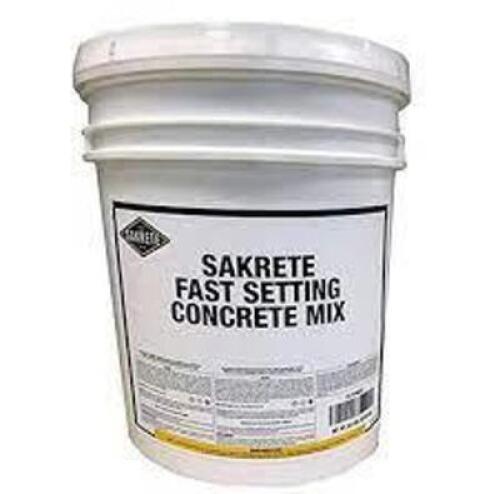 DESCRIPTION: (1) FAST SETTING CONCRETE MIX BRAND/MODEL: SAKRETE RETAIL$: $40.00 EA SIZE: 50 LB QTY: 1