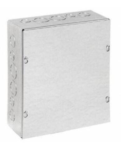 DESCRIPTION (1) WIEGMANN METALLIC ENCLOSURE BRAND/MODEL SC081006G ADDITIONAL INFORMATION SILVER/METAL GAUGE: 16/RETAILS AT $33.61 SIZE 6"D X 10"H X 8"