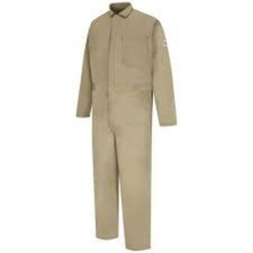 DESCRIPTION: (1) CASE OF (12) COVERALLS BRAND/MODEL: BULWARK INFORMATION: KAKI RETAIL$: $85.39 A PAIR SIZE: 44-RG QTY: 1