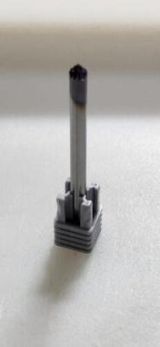 (10) SOLID CARBIDE DOUBLE CUT FLAT BURR