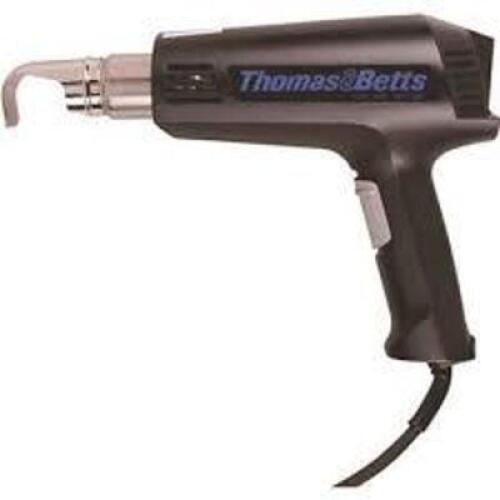 DESCRIPTION: (1) HEAT GUN FOR SHRINK TUBING BRAND/MODEL: THOMAS & BETTS #WT1400 INFORMATION: BLACK RETAIL$: $233.00 EA SIZE: 120 VOLTS, 50/60 HZ, 2 SP