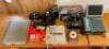 ASSORTED PHOTOGRAPHY ACCESSORIES, CAMERAS, MEMORY CARDS