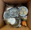 BOX OF ASSORTED LIGHT BULBS AS SHOWN - 4