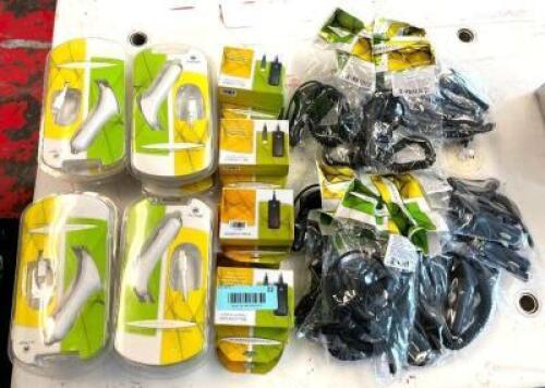 ASSORTED IPHONE AND ANDROID CHARGERS AS SHOWN