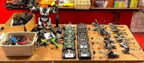 LARGE ASSORTMENT OF RC TOYS AS SHOWN