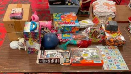ASSORTED TOYS AND GAMES AS SHOWN