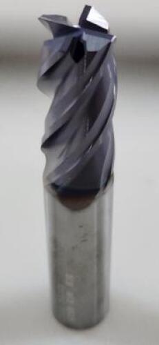 (1) SOLID CARBIDE CORNER RADIUS END MILL