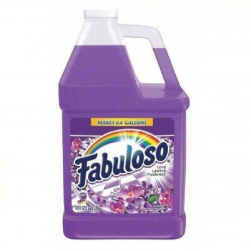 DESCRIPTION: (2) ALL PURPOSE CLEANER CONCENTRATEBRAND/MODEL: FABULOSO #55EY07INFORMATION: LAVENDER, MAKES UP TO 64 GALLONS OF CLEANERRETAIL$: $42 EASIZE: 1 GALLONMIN 2
