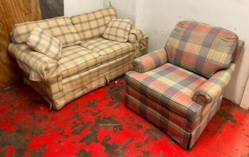 LOVESEAT AND LOUNGE CHAIR