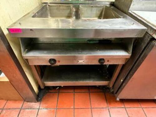 DESCRIPTION: TWO WELL ELECTRIC STEAM TABLE BRAND / MODEL: DUKE LOCATION: KITCHEN QTY: 1