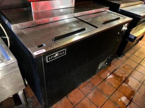 DESCRIPTION: SPARTAN SBC-50 50"TWO WELL HORIZONTAL BOTTLE COOLER BRAND / MODEL: SBC-50 ADDITIONAL INFORMATION 115 VOLT, 1 PHASE. LOCATION: BAR QTY: 1