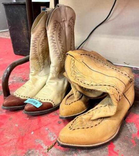 JUSTIN COWBOY BOOTS AND DAN POST COWBOY BOOTS