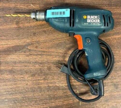 BLACK & DECKER VARIABLE SPEED 3/8" CORDED DRILL
