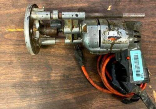 CORDED DRILL WITH ROUTER ATTACHMENT