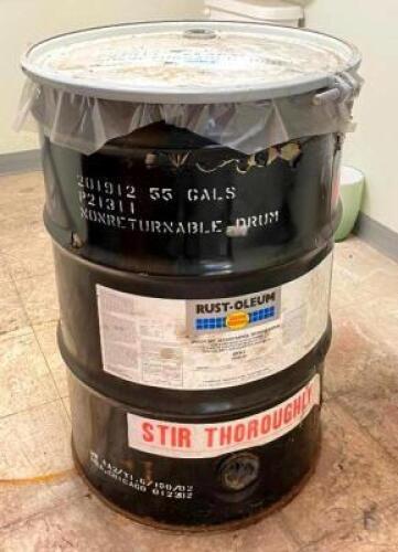 BARREL OF RUST-OLEUM 2000 RED PAINT