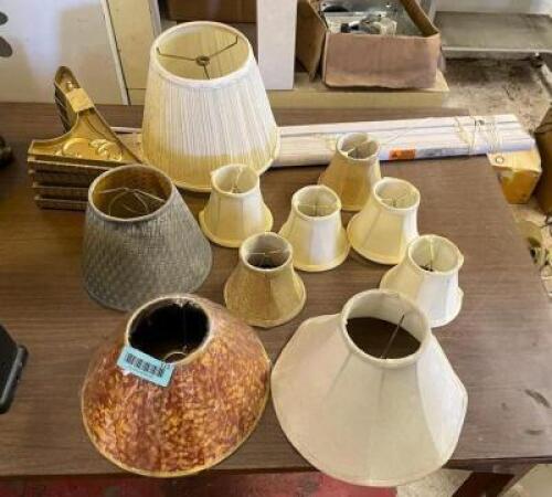 ASSORTED LAMPSHADES AS SHOWN