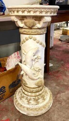 32" OCEAN THEMED PEDESTAL