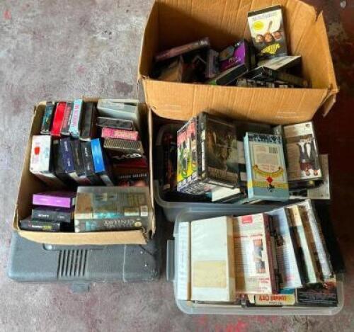 LARGE ASSORTMENT OF VHS TAPES