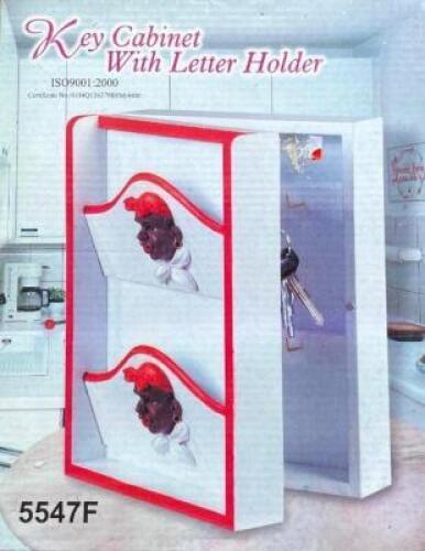 (4) NOVELTY KEY CABINET WITH LETTER HOLDER
