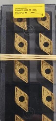 DESCRIPTION: (20) DNMG CARBIDE TURNING INSERTS BRAND/MODEL: SANDVIK DNMG15 04 08 KF 3005 RETAIL$: $35.00 PER INDERT QTY: 20