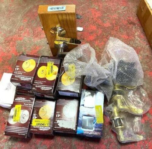 ASSORTED DOOR HARDWARE AS SHOWN
