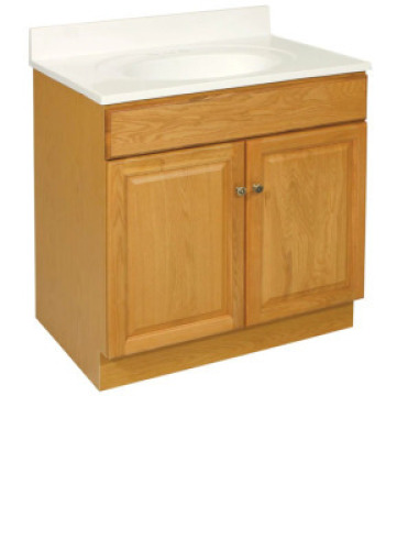 DESIGNHOUSE CLAREMONT OAK VANITY (TOP SOLD SEPERATELY)