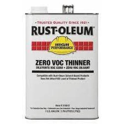 DESCRIPTION: (1) ZERO VOC THINNER BRAND/MODEL: RUST-OLEUM RETAIL$: $162.29 EA SIZE: 1 GALLON QTY: 1