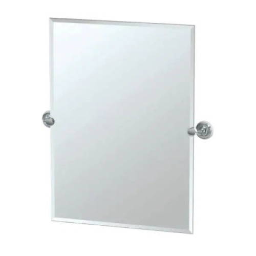 GATCO DESIGNER FRAMELESS RECTANGULAR BEVELED EDGE BATHROOM VANITY MIRROR IN CHROME