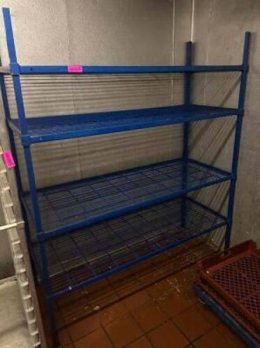 DESCRIPTION: 48" WIRE SHELVING UNIT SIZE: 48"X18"X74" LOCATION: WALK-IN QTY: 1