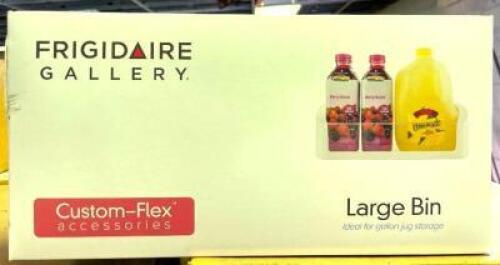 (3) 3CT BOXES OF CUSTOM-FLEX FRIGIDAIRE LARGE BIN REFRIGERATOR ACCESSORY