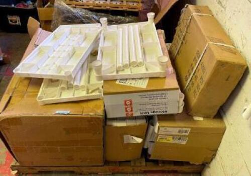 PALLET OF ASSORTED PLASTIC SHELVING UNITS
