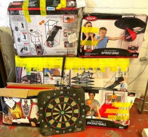 ASSORTED BASEMENT GAMES AS SHOWN