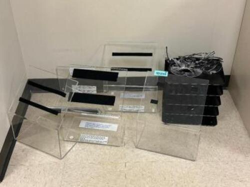 DESCRIPTION: ASSORTED OFFICE SUPPLIES AND ORGANIZERS ADDITIONAL INFORMATION: SOLD AS SET. LOCATION: CLINIC 10 THIS LOT IS: ONE MONEY QTY: 1
