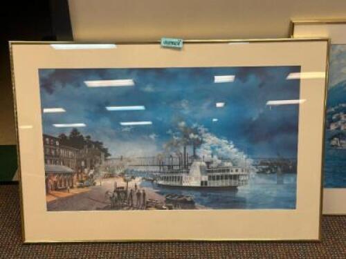 DESCRIPTION: FRAMED ARTWORK LOCATION: CLINIC 10 THIS LOT IS: ONE MONEY QTY: 1