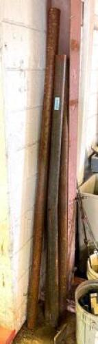 ASSORTED STEEL PIPES AS SHOWN