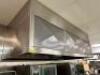 CAPTIVE AIRE 10' X 60" STAINLESS EXHAUST HOOD SYSTEM. EXHAUST FAN ON ROOF.