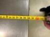 150" X 30" ALL STAINLESS TABLE W/ MOUNTED CAN OPENER. - 6