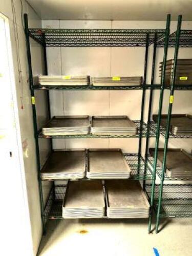 48" X 24" FIVE TIER COATED WIRE SHELF