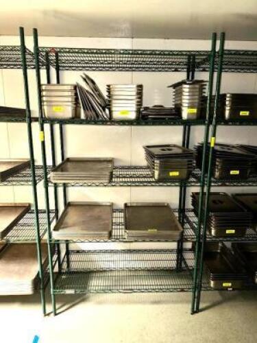 48" X 24" FIVE TIER COATED WIRE SHELF
