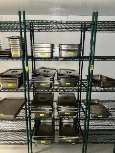 36" X 24" FIVE TIER COATED WIRE SHELF